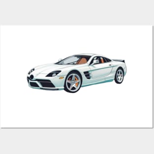 Mercedes SLR McLaren victor art Posters and Art